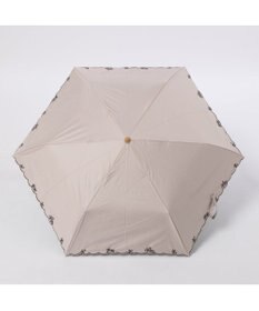 UNBILLION カシュネ cachenez /【晴雨兼用　日傘　UVカット率・遮光率100％生地使用 】PUプチフラワー刺繍ミニ折りたたみ傘