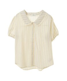 earth music&ecology ミニパフショートスリーブブラウス