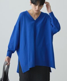 AMERICAN HOLIC バイパチＶネックロングニットプルオーバー