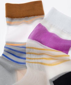 TRICOTE シアーボーダーソックス