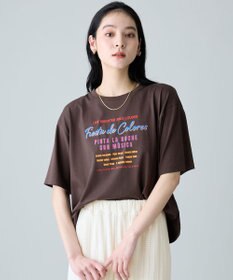 ANY ANYファンクションロゴTシャツ ブラウン