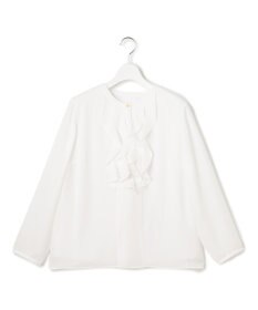 23区 【洗える】ジョーゼットフリル ブラウス