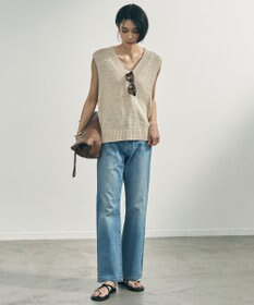 UNFILO テープヤーンニット ベスト