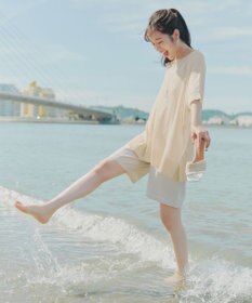 Tiaclasse 【新色追加】サラサラUVシアーニットドルマントップス