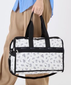 LeSportsac DELUXE MED WEEKENDER/インクスケッチドフローラルアイボリー