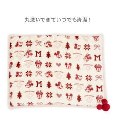 PET PARADISE ディズニー ミッキーマウス 遠赤外線 ボア マット 《ニット柄》