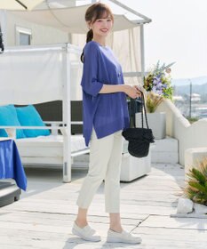 Tiaclasse 【新色追加】サラサラUVシアーニットドルマントップス