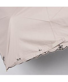 UNBILLION カシュネ cachenez /【晴雨兼用　日傘　UVカット率・遮光率100％生地使用 】PUプチフラワー刺繍ミニ折りたたみ傘