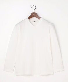 JOSEPH ABBOUD 【上質な肌触りと美しい光沢感 】ブロックリンクス 長袖Ｔシャツ　26SSモデル