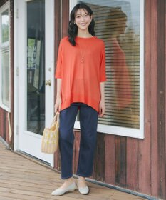 Tiaclasse 【新色追加】サラサラUVシアーニットドルマントップス