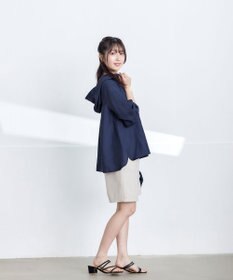 Tiaclasse L 【洗える】シアーパーカーカーディガン