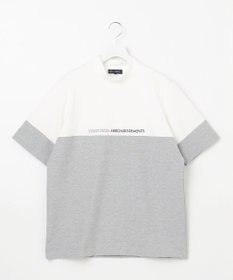 23区GOLF 【MEN】【UVケア】バイカラー 半袖モックネックシャツ