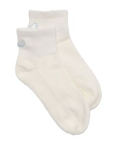 WEGO バック刺繍アンクルパイルソックス