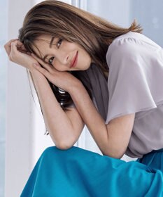 Tiaclasse 【洗える】シフォンフレアスリーブブラウス