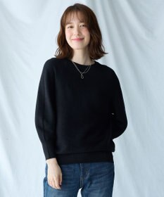 ANY L 【洗濯機可/6色展開】ラウンドネックガーターニット