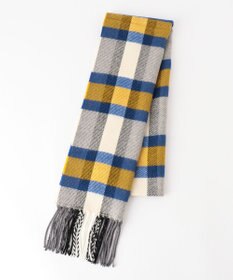 JOSEPH ABBOUD 【フランス製】マルチカラーチェック ストール