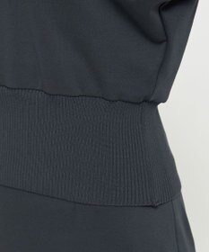 uncrave ダブルフェイスジャージー ドルマンスリーブリブトップス