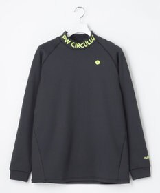 PW CIRCULUS 【MEN】【ストレッチ/軽量】バックロゴ 長袖 モックネック シャツ