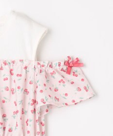 ANY KIDS 【洗濯機可能】オンオフショルダーワンピース