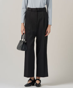 ICB L ウォームサテン ワイドストレートパンツ