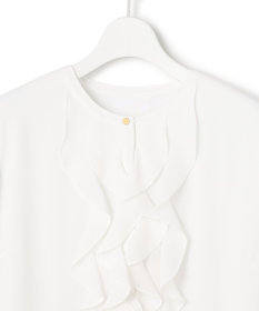 23区 【洗える】ジョーゼットフリル ブラウス