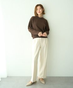 YECCA VECCA 2wayフリルクルーネックニット