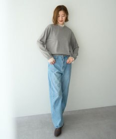 YECCA VECCA 2wayフリルクルーネックニット