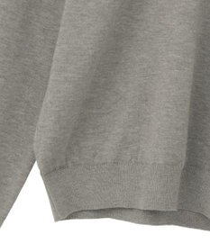 YECCA VECCA 2wayフリルクルーネックニット