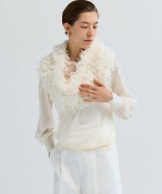 23区 L 【GOLD LABEL】シアー パフディテール ニット