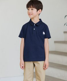 J.PRESS KIDS 【100-130cm】カノコ バックブル 半袖ポロシャツ