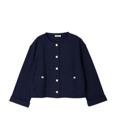 earth music&ecology 金釦スラブカーディガン