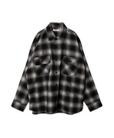 WEGO 【ユニセックス着用ITEM/SMLサイズ展開】チェックネルシャツ