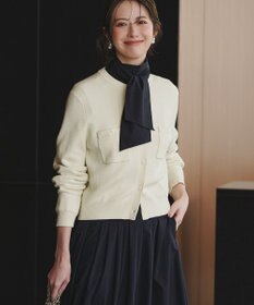23区 S 【滝沢眞規子さん着用/Oggi掲載】コットンカシミヤ ポケット カーディガン アイボリー系