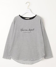 ANY SIS ロゴ刺繍 カットソー