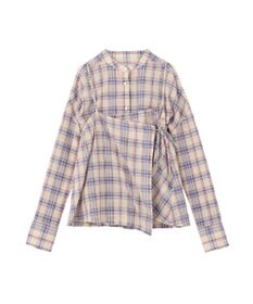 earth music&ecology 【予約】【綿100％】SET2点エプロンライクビスチェ＋シャツ