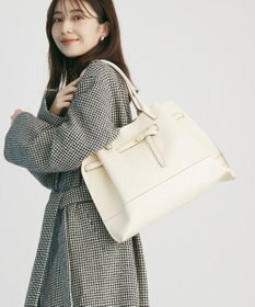 TOPKAPI 【TREASURE TOPKAPI】シュリンクレザー ベルトデザインA4トートバッグ