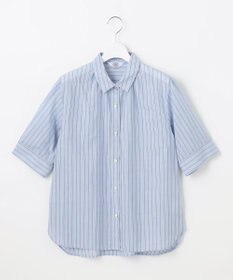 J.PRESS LADIES 【洗える】ウォッシャブルストライプ シャツカラー ブラウス