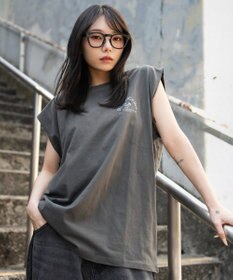 WEGO 【ユニセックス着用ITEM/MLサイズ展開】グラフィックBIGノースリーブ