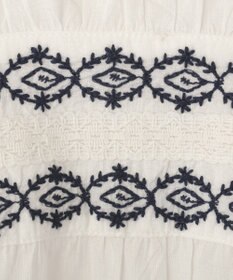 YECCA VECCA バック刺繍バンドカラーシャツ