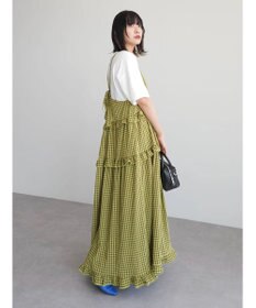 Green Parks ・Ｐｅｔｉｔ　Ｆｌｅｕｒ　カラーギンガムキャミワンピ