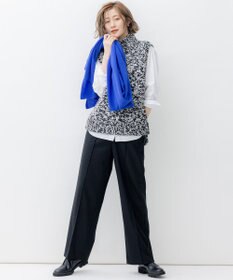 23区 ウールミルドジャージー セミワイド パンツ