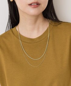 AMERICAN HOLIC 【ステンレス】モールライクチェーン２連ネックレス