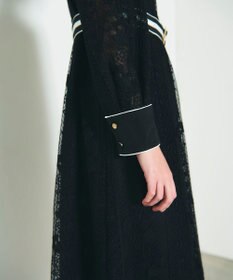 GRACE CONTINENTAL ストライプフラワー刺繍ワンピース