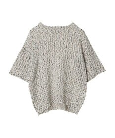 AMERICAN HOLIC カラーネップ透かし編みニットプルオーバー