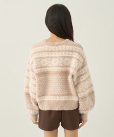 earth music&ecology フェザーヤーンノルディックプルオーバー