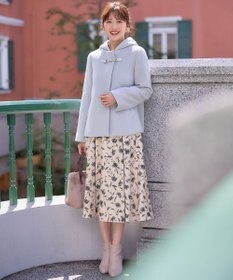 ANY SIS 【洗える】フローラルパターン スカート