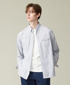 J.PRESS MEN ポプリンマルチストライプ ボタンダウンシャツ