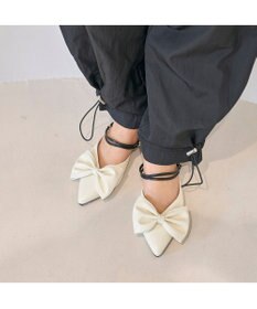 MODE ET JACOMO <noyau>2WAYリボンストラップミュールパンプス