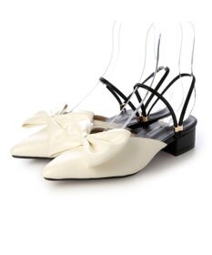 MODE ET JACOMO <noyau>2WAYリボンストラップミュールパンプス