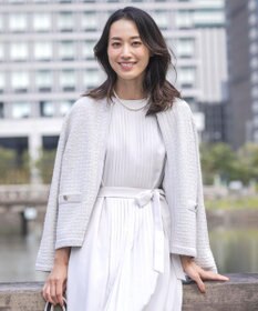 J.PRESS LADIES 【WEB限定カラーあり・洗える】TWEED ニット ジャケット